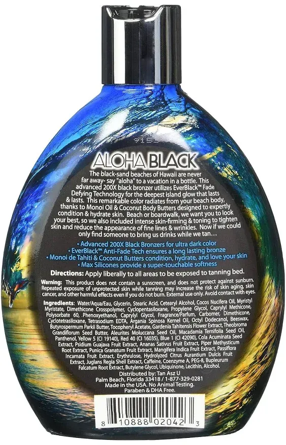 Tan Asz U Aloha Black Advanced 200x Black Bronzer - 13.5 oz