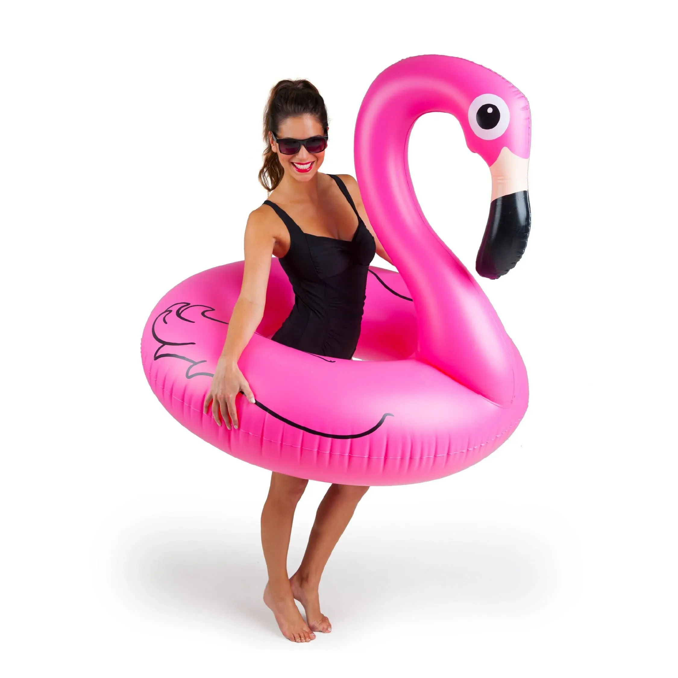 Rare Giant Vizzy Seltzer Orange Flamingo Pool Float Inflatable &amp; Beach Ball *NEW