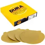 Dura-Gold - Premium - 600 Grit 6 inch Gold PSA Self Adhesive Stickyback Sanding Discs for Da Sanders - Box of 50 Sandpaper