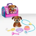 Doc McStuffins On-the-Go Pet Carrier Findo Stuffed Animal and Doctor Kit Pretend Play, Kids Toys for Ages 3 Up by Just Play