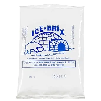 Ice-Brix™ Cold Packs, 5-1/2" x 4" x 3/4", White, 48/Case