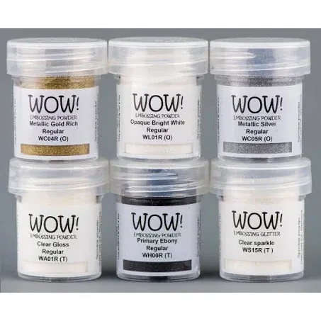 Wow Embossing Powder Starter Set 6 x 15ml Pots