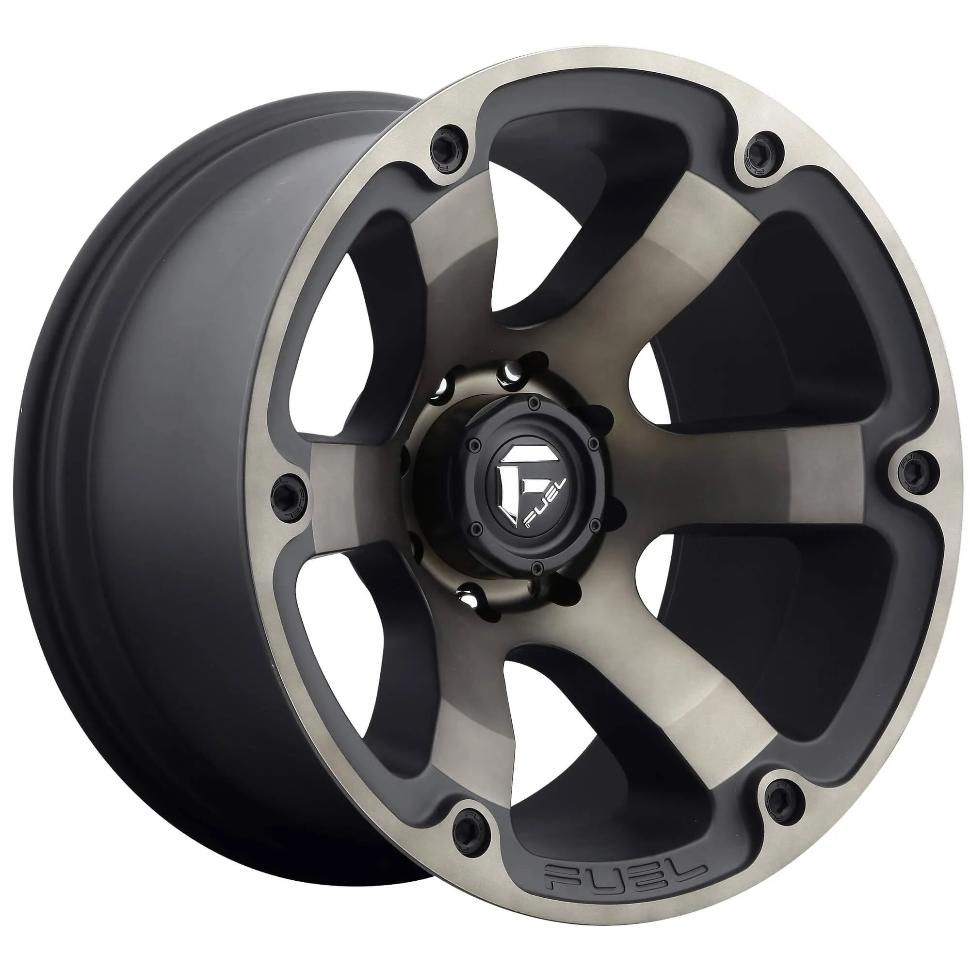 Fuel D564 Beast Wheel, 17x9.0 +1 Offset 5x127, Matte Black Double Dark Tint - D56417907350