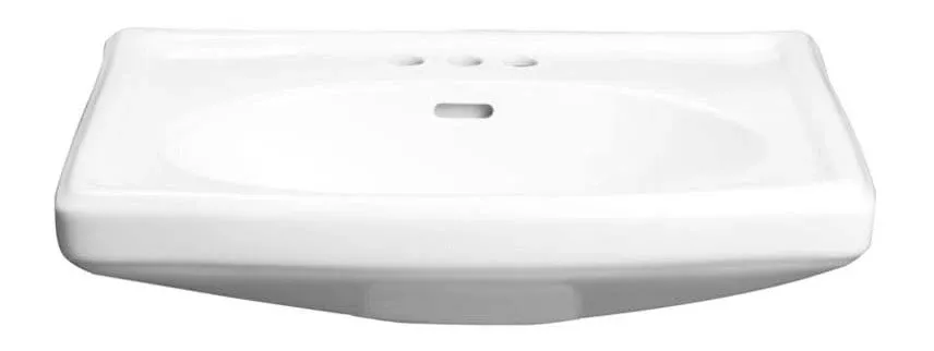 PROFLO PF14104 25.5" Centerset Lavatory Pedestal Sink Only - White