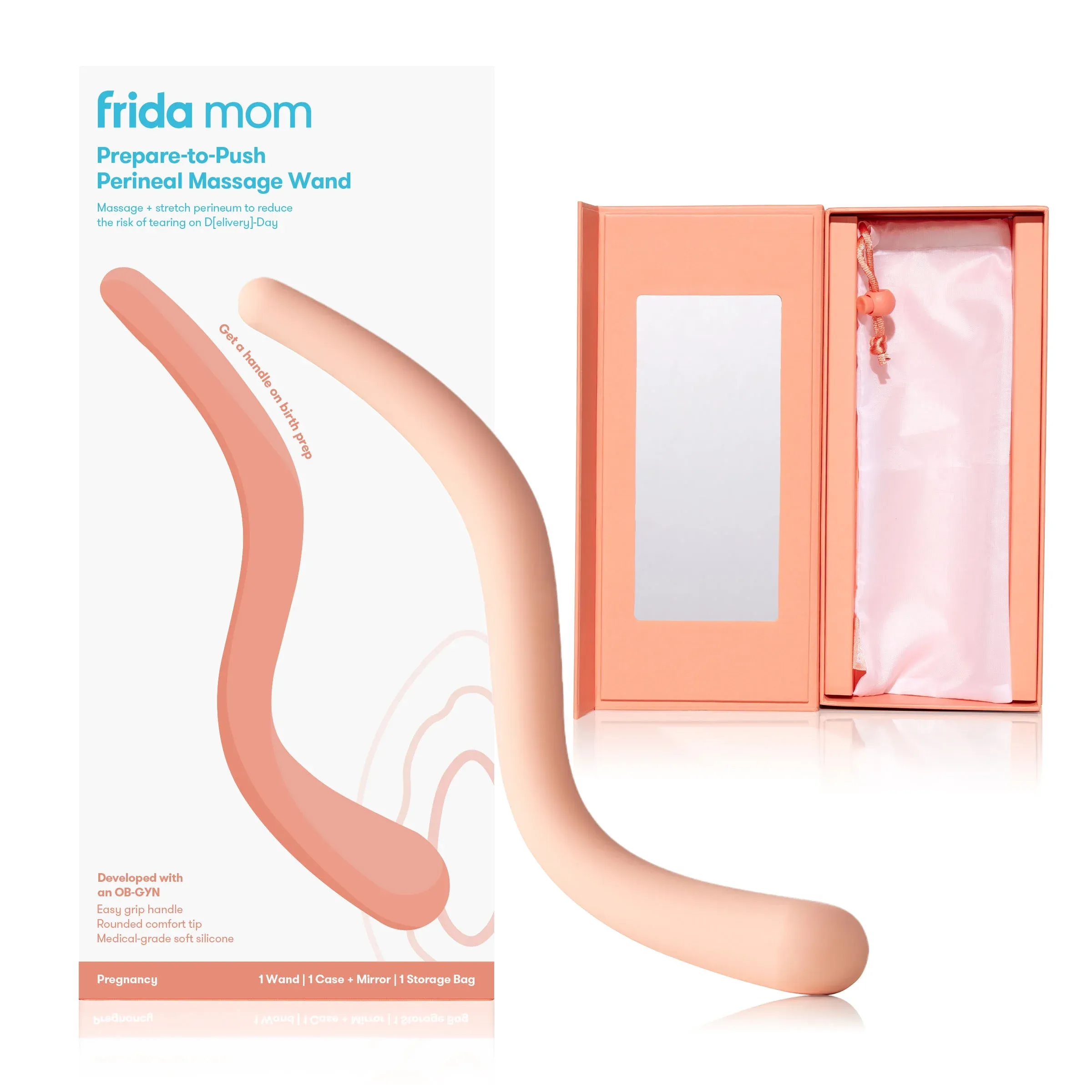 Frida Mom Prepare to Push Perineal Massage Wand for Pregnancy and Postpartum Care