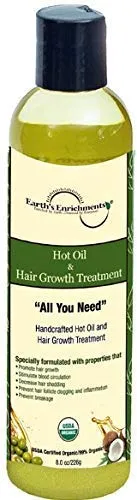 Organic Hot Oil Treatment, Hair Oil for Hair Growth - Infused with Lav