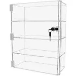 305Displays Acrylic Countertop Display Case 12" x 6" x 16" Locking Security Showcase Safe Box