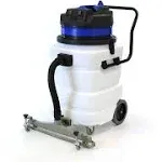 Farag Janitorial Industrial Vacuum Cleaner Wet/Dry - 2 Motors - Front Squeegee - 24 Gallon