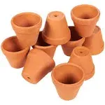 10-Pack 2-Inch Mini Terracotta Pots for Gardening, Mini Flower Clay Pots