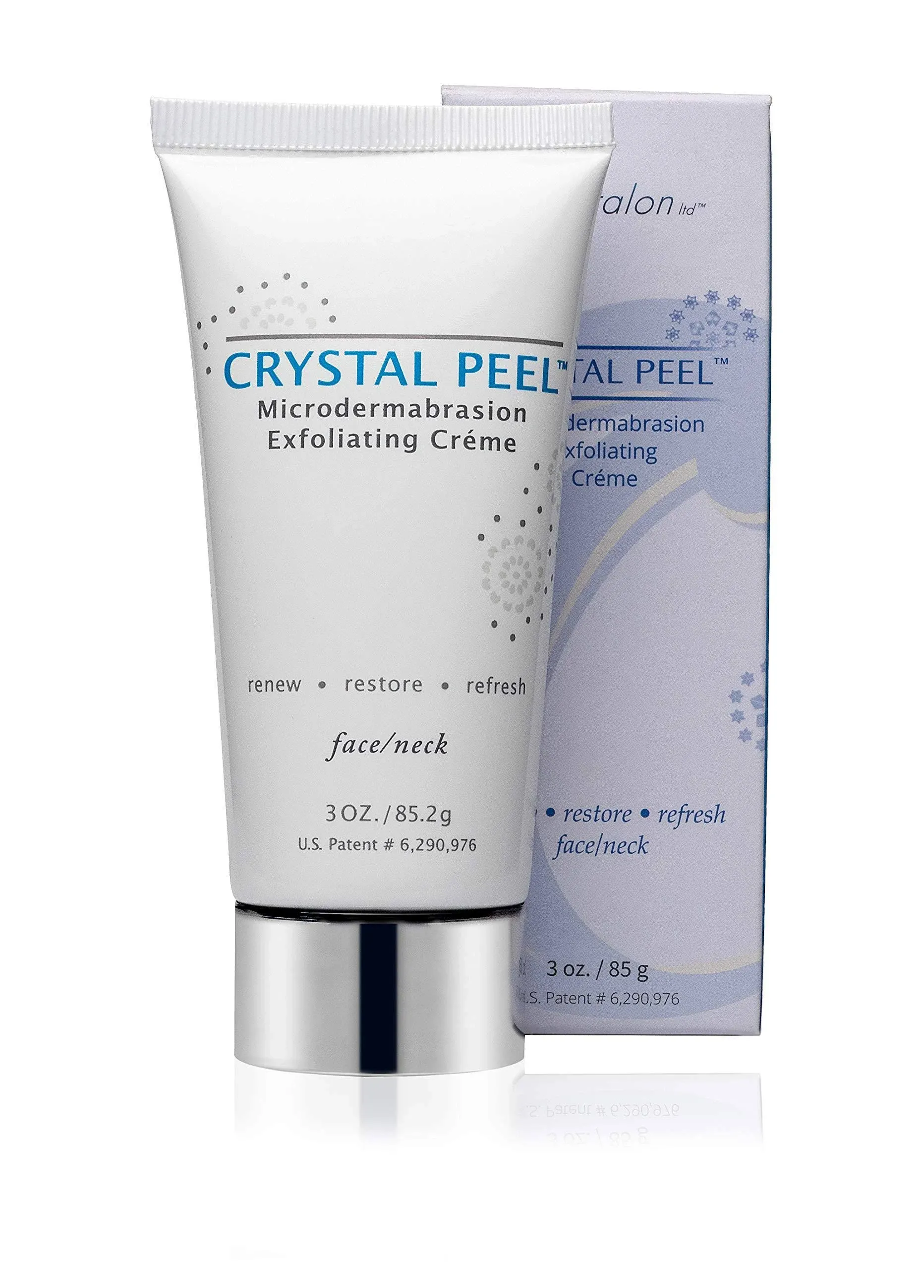 Crystalon Crystal Peel 3.0 oz Microdermabras<wbr/>ion Exfoliating Face Cream 85 g NIB