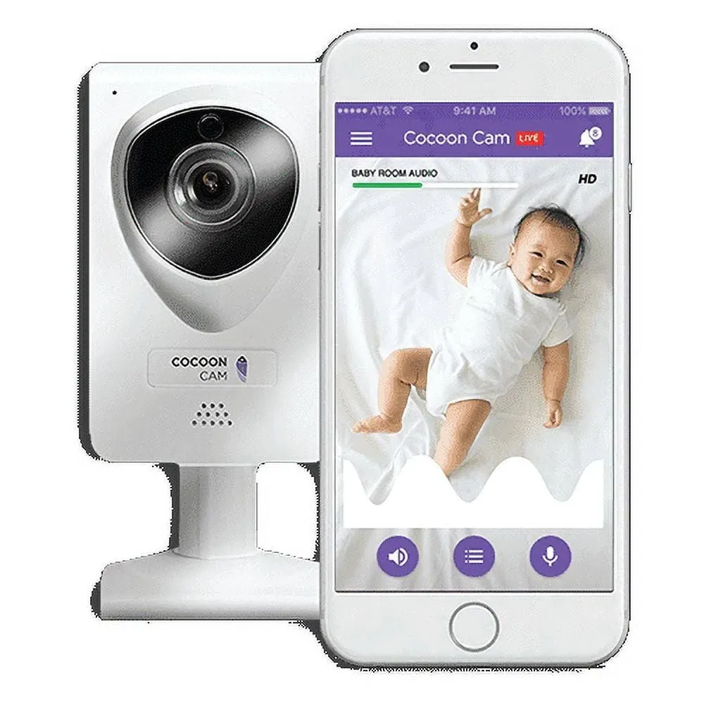 Cocoon Cam 1st Gen 24/7 Baby Breathing &amp; Video Monitor in White - New!