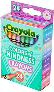 Crayola Colors of Kindness Crayons, 24 Ct, Cute Back to School Supplies for Kids, Classroom Supplies, Gift