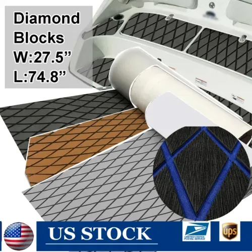 Diamond EVA Foam Marine Boat Flooring Mat Yacht Faux Teak Decking Sheet Carpet  | eBay