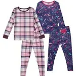 Btween 4-Piece Girls  Pajama Sets - Girls  Sleepwear  Long Sleeve Shirts  PJ Legging Pants - Graphic Pajamas for Girls