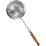 Large Strainer Skimmer Ladle 304 Stainless Steel Skimmer Spoon Deepen Spider ...