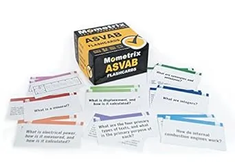 ASVAB Study Cards 2024-2025: ASVAB Test Prep and Practice Test Questions [Full Color Cards]