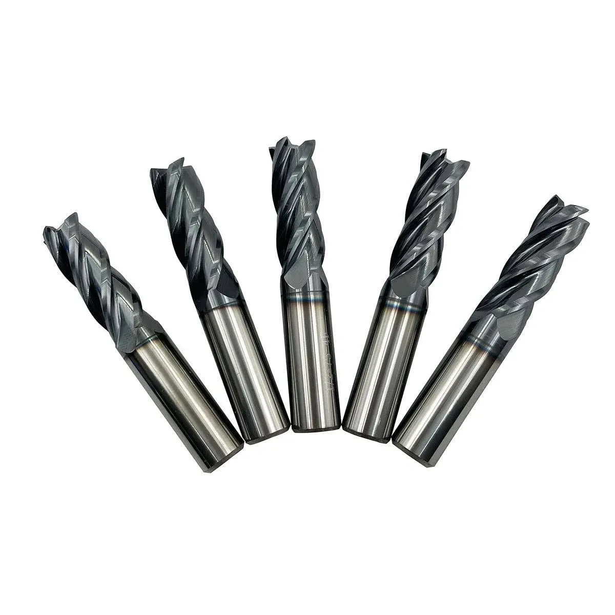 5PCS 1/2&#039;&#039; Carbide Square End Mill Bits Set, Milling Bits Cutter 1/2 Carbide End