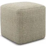 Zelma Square Woven Outdoor/ Indoor Pouf