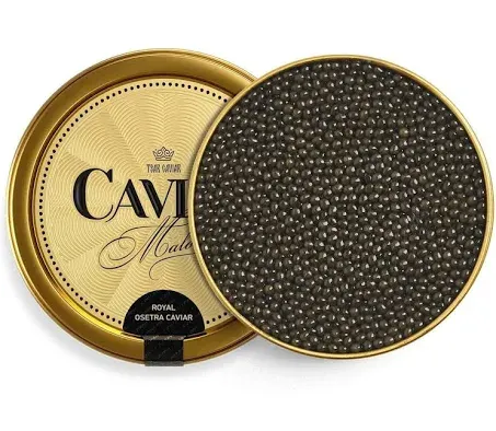 STUR Siberian Sturgeon Caviar - 17.6 OZ / 500 GR - Russian Sturgeon Black Roe - OVERNIGHT GUARANTEED