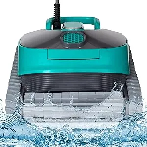 SereneLife - Robotic Pool Cleaner, Pool Vacuum for Inground Pools, Wall and Waterline Cleaning, Smart Navigation for Pools up to 1,600 Sq.ft