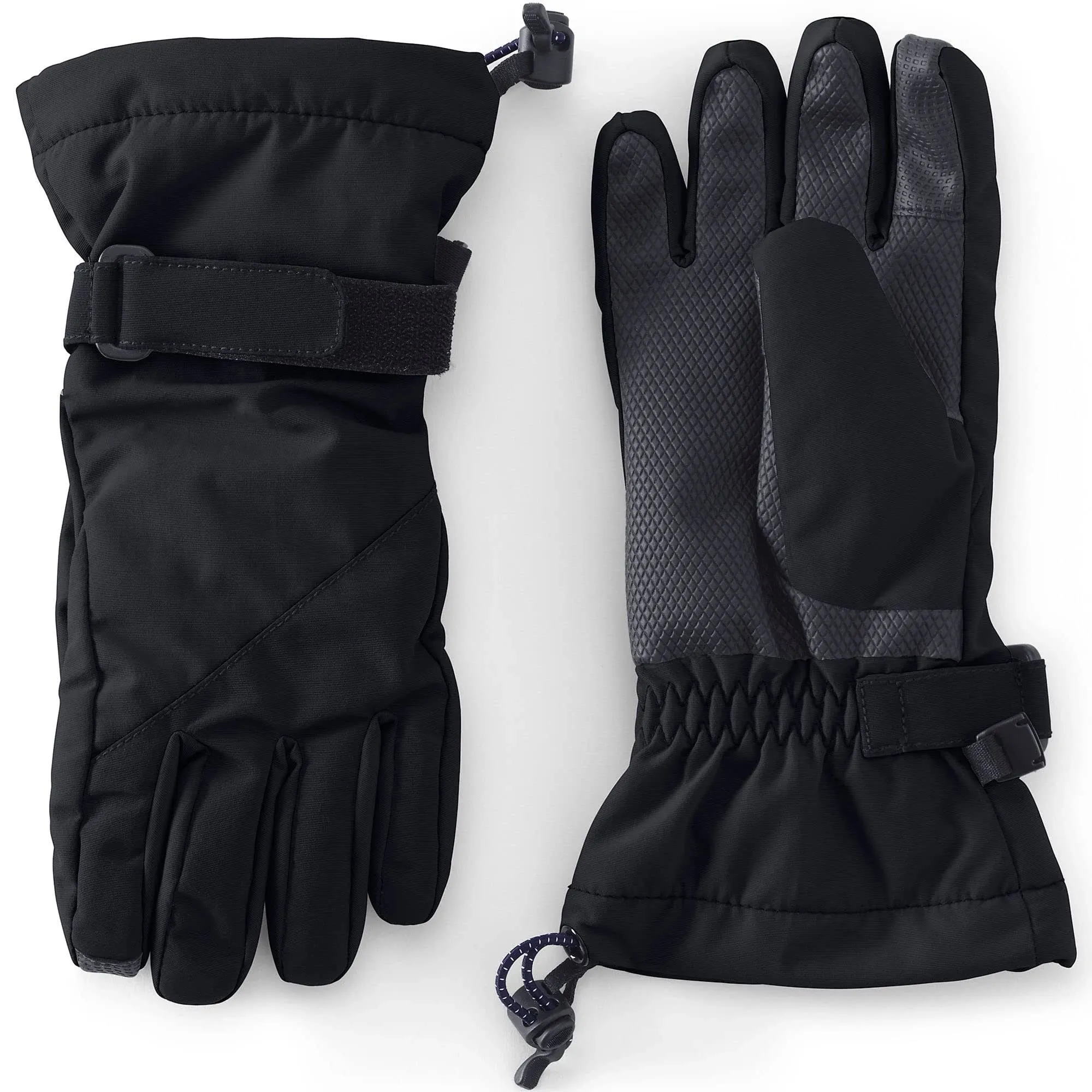 Lands' End Kids Squall Gloves - Medium - Black