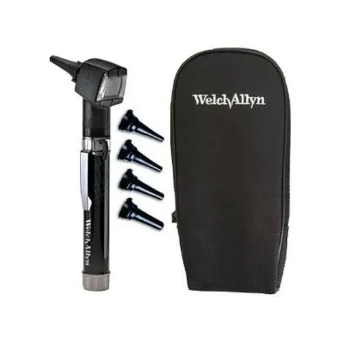 Welch Allyn Diagnostic Otoscope Set - PocketScope Junior with Handle and Soft Case