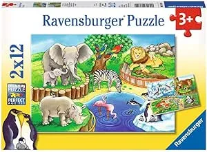 Ravensburger Animals in The Zoo Jigsaw Puzzle (2x12 Piece)