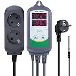 Dual Digital Aquarium Heater Controller w/Replaceable Probe (ITC-308S) - Inkbird