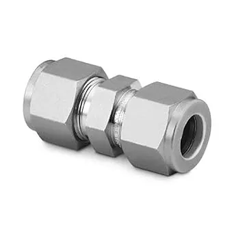 Stainless Steel Swagelok Tube Fitting, Union, 1/4 In. Tube Od Ss-400-6