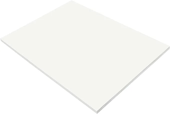 Prang (Formerly SunWorks) Construction Paper, White, 18" x 24", 50 Sheets