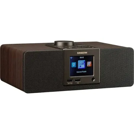 Sangean WFR-32 7-Watt Stereo Wood Cabinet Wi-Fi Internet Radio Media Center with Bluetooth