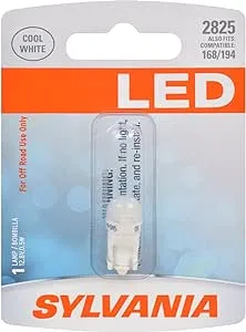 SYLVANIA 2825 T10 W5W White LED Bulb, (Contains 1 Bulb)