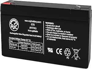 AJC Battery Compatible with Lithonia ELB0607 6V 7Ah Emergency Light Battery