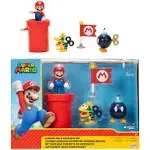 Jakks Pacific World Of Nintendo Super Mario Diorama Multi-Pack Set