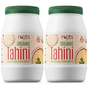 Roots Circle USDA Organic Tahini Paste | 100% Pure Creamy Ground