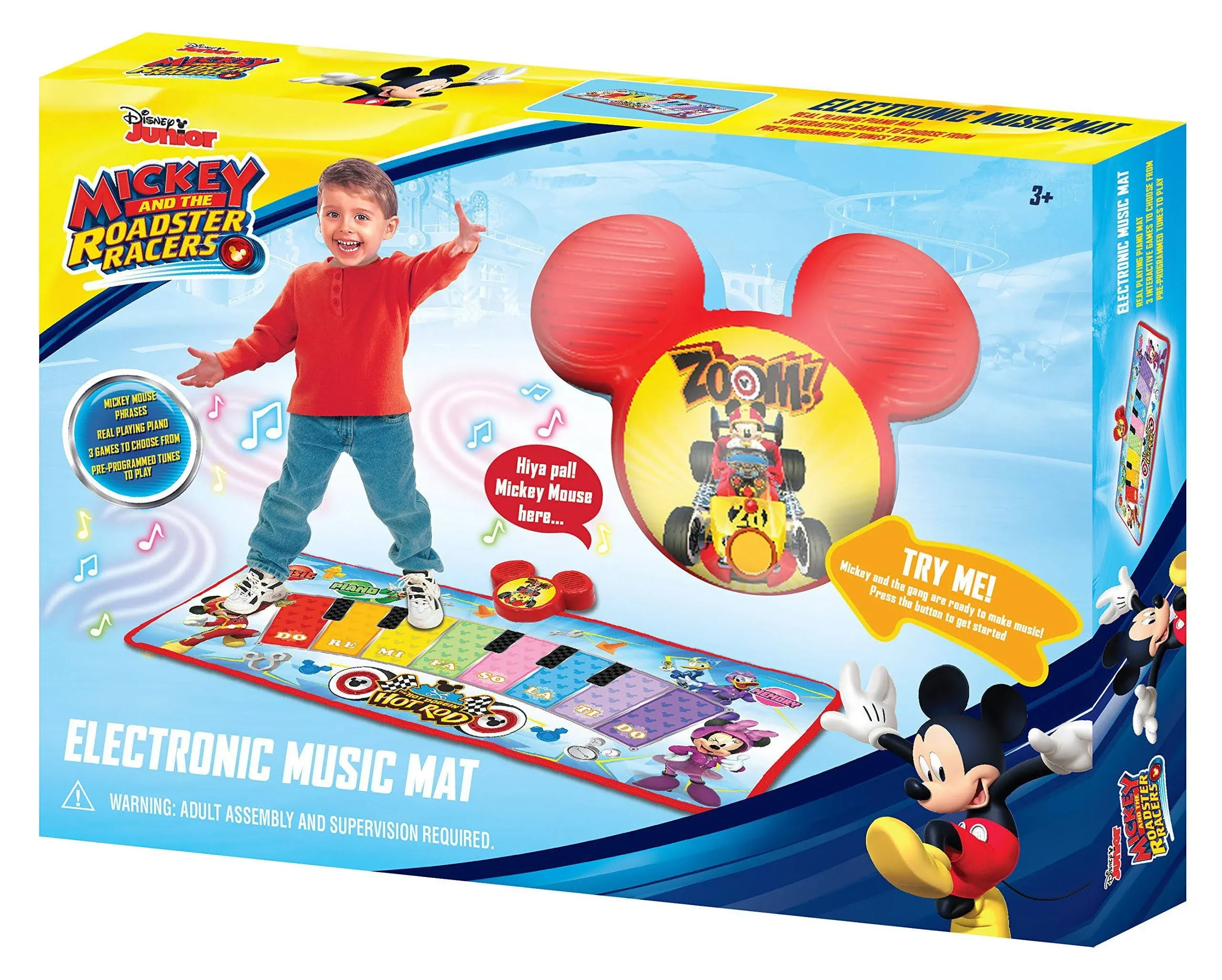 Disney Jr. Electronic Music Mat Mickey &amp; The Roadster Racers Kids Activity Toy