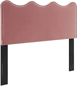 Modway Athena Performance Velvet Full/Queen Headboard in Dusty Rose