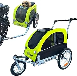 Booyah Medium Dog Stroller & Pet Bike Trailer and with Suspension