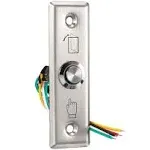 Door Release Button Push to Exit Resettable NO/NC/COM Switch Panel with LED ...