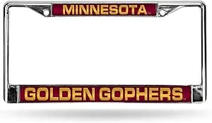 Minnesota Golden Gophers Laser Chrome License Plate Frame