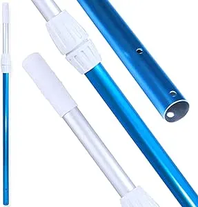 SWIMLINE HYDROTOOLS 83515 2-Piece Telescopic Pole 6 To 11 Feet Adjustable Telepole For Swimming Pool Cleaning Skimmer Nets Vacuum Heads & Brushes Step-Up Anodized Aluminum W/ Strong Grip & Lock