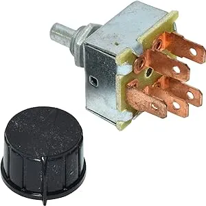 Universal 'INDAK' Rotary AC AIR Conditioning 3 Speed Blower Switch