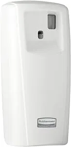 Rubbermaid Commercial 1793541 Standard LCD Display, Aerosol Air Freshener Dispenser System, White, 3.9w x 4.1d x 9.2h