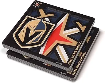 Vegas Golden Knights 3D Logo Series Coasters Set