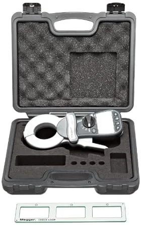 MEGGER Earth Ground Tester: CAT IV, 2,000 ohm Max. Ground Resist, 0.01 ohm Min. Ground Resist, LCD