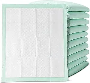 Premium Disposable Chucks Underpads 50 Pack Case Bulk Supply, 30" x 36" - Highly Absorbent Bed Pads for Incontinence and Senior Care - Green Color - Leak Proof Protection