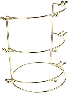 Crown Necklace Three-tier Stand Rack Jewelry Holder Girls Home Hair Bride Ties Layer Headband Hairband for Tree Organizer and Accessories