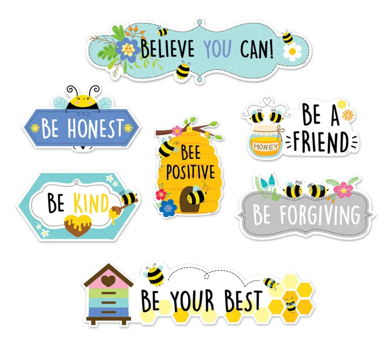 Bee Positive (Busy Bees) Mini Bulletin Board