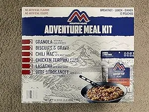 HM Mountain House Adventure Meal KIT, Breakfast - Lunch - Dinner, 13 Pouches