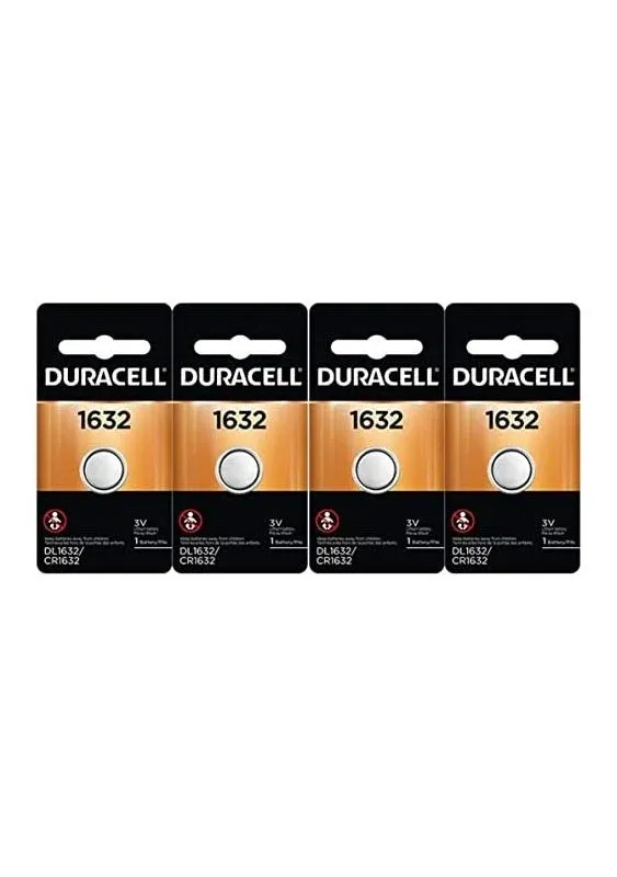 4X 2 Pcs Duracell CR1632 1632 Car Remote Batteries